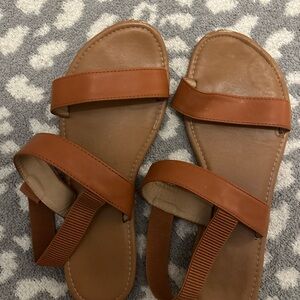 SHEIN Brown Strap Sandals, slightly worn